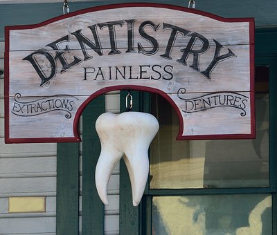 Vechi, Semn Dentist, Signage, Fundal